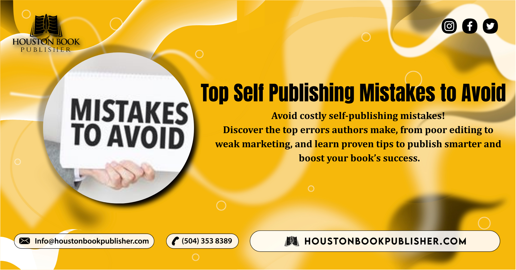 Self Publishing Mistakes to Avoid